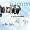pTron Basspods P481, 60Hrs Playtime, Deep Bass, ENC Stereo Calls Bluetooth Headset  (White, In the Ear)