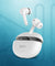 pTron Basspods P481, 60Hrs Playtime, Deep Bass, ENC Stereo Calls Bluetooth Headset  (White, In the Ear)