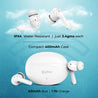 pTron Basspods P481, 60Hrs Playtime, Deep Bass, ENC Stereo Calls Bluetooth Headset  (White, In the Ear)