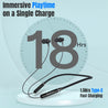 pTron InTunes Magic In-Ear Wireless Bluetooth Headphones with Mic (Black)