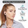 pTron Atom Bluetooth 5.0 Mono Headset with 180mAh Charging Case, Airpod All Smartphones - (Black)