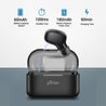 pTron Atom Bluetooth 5.0 Mono Headset with 180mAh Charging Case, Airpod All Smartphones - (Black)