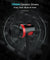pTron HBE5 Raptor Stereo Sound Bass Wired Headphones with Mic (Black & Red)
