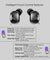 pTron Bassbuds Urban True Wireless Stereo Earphones with Deep Bass & Touch Control (Black)