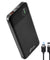 pTron Dynamo Pro 10000mAh 18W QC3.0 PD Power Bank, Made in India, Fast Charge, Type-C & Micro USB Input Ports, with 18W Type C Mini Cable for Smartphones & Other Smart Device - (Black)