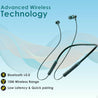 pTron Tangentbeat Magnetic in-Ear Wireless Bluetooth Headphones with Mic - (Dark Green)