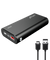pTron Dynamo Zip 20000mAh Power Bank, 18W Fast Charge Type-C, Sturdy Design, Type-C & Micro USB Input Ports, Safe & Reliable, Li-Polymer Power Bank for Smartphones & Other Smart Device - (Black)