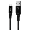 pTron Solero MB301 3A Micro USB Data & Charging Cable, Made in India, 480Mbps Data Sync, Strong & Durable 1.5 m Nylon Braided USB Cable for Micro USB Devices - (Black)