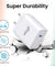 pTron Volta Plus 17W USB Smart Charger, Made in India, BIS Certified, Fast Charging Power Adaptor Without Cable for All iOS & Android Devices - (White)
