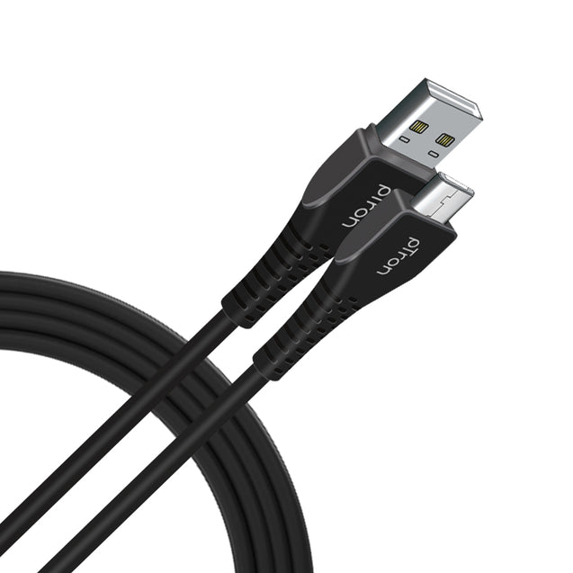 pTron Solero M241 2.4A Micro USB Data & Charging Cable, Made in India, 480Mbps Data Sync, Durable 1 m USB Cable for Micro USB Devices - (Black)