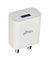 pTron Volta 12W Single USB Smart Charger, Made in India, BIS Certified, Fast Charging Power Adaptor Without Cable for All iOS & Android Devices - (White)