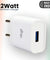 pTron Volta 12W Single USB Smart Charger, Made in India, BIS Certified, Fast Charging Power Adaptor Without Cable for All iOS & Android Devices - (White)