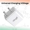 pTron Volta Plus 17W USB Smart Charger with 3.4A Type-C USB 1-Meter Cable, Made in India, BIS Certified Fast Charging Power Adaptor - (White)