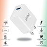 pTron Volta Plus 17W USB Smart Charger with 3.4A Type-C USB 1-Meter Cable, Made in India, BIS Certified Fast Charging Power Adaptor - (White)