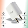 pTron Volta Evo 12W Single USB Smart Charger with 2.4A Type-C USB 1-Meter Cable, Made in India, BIS Certified Fast Charging Power Adaptor - (White)