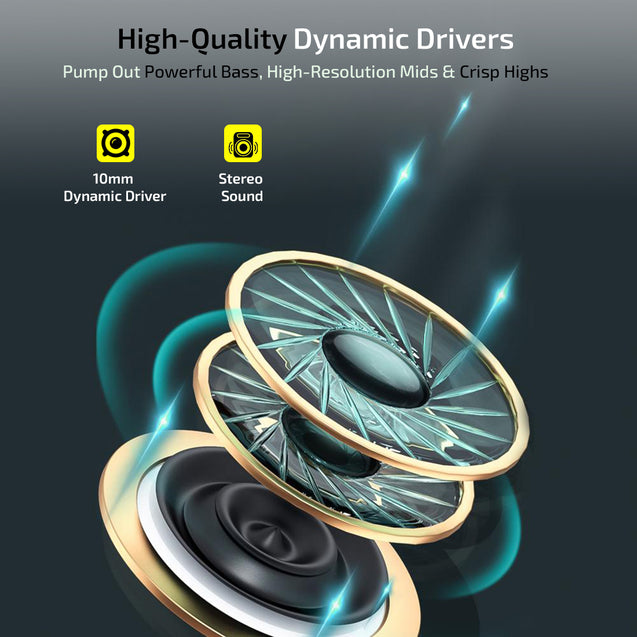 PTron Pride Evo Wired In-Ear Earphone With Mic (Black)