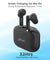 pTron Bassbuds Duo New Bluetooth 5.1 Wireless Headphones with Stereo Audio, Passive Noise Cancellation & Voice Assistant (Black)