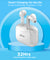 pTron Bassbuds Duo New Bluetooth 5.1 Wireless Headphones with Stereo Audio, Passive Noise Cancellation & Voice Assistant (White)