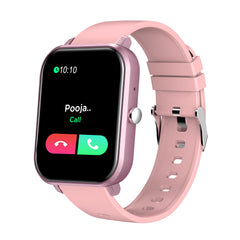 pTron Force X11 Bluetooth Calling Smartwatch with 4.3 cm Full Touch Color Display, Real 24/7 Heart Rate Tracking, Multiple Watch Faces, 7Days Runtime, Health/Fitness Trackers & IP68 Waterproof  (Pink)