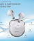 pTron Bassbuds Fute 5.1 Bluetooth Truly Wireless in Ear Earbuds with Mic 25Hrs Playtime, 13Mm Dynamic Driver, Immersive Audio, Touch Control, Voice Assistance, Ipx4 & Type-C Charging (White)
