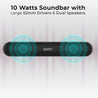pTron Fusion Evo V2 10W Wireless Bluetooth Soundbar (Grey)