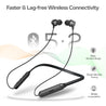 pTron Tangent Duo Bluetooth 5.2 Wireless in-Ear Earphones with Mic, 24Hrs Playback, 13mm Drivers, Punchy Bass, Type-C Port, Magnetic Earbuds, Voice Assistant, IPX4 & Integrated Controls (Black)