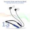 pTron Tangent Duo Bluetooth 5.2 Wireless in-Ear Earphones with Mic, 24Hrs Playback, 13mm Drivers, Punchy Bass, Type-C Port, Magnetic Earbuds, Voice Assistant, IPX4 & Integrated Controls (Black/Blue)