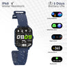 pTron Force X10 Bluetooth Calling Smartwatch with 4.3 cm Full Touch Color Display, Real Heart Rate Monitor, SpO2, Multiple Watch Faces, 5 Days Runtime, Health/Fitness Trackers & IP68 Waterproof (Blue)