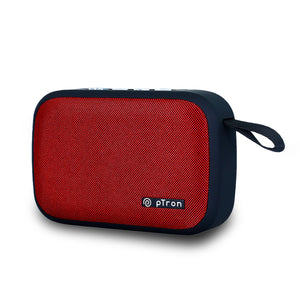pTron Musicbot Lite 5W Mini Bluetooth Speaker with 6Hrs Playtime, Immersive Sound, 40mm Driver, Bluetooth v5.1 with Strong Connectivity, Portable Design, Integrated Music & Call Control (Red)