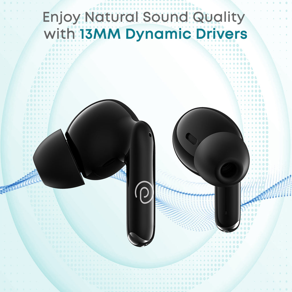 pTron Bassbuds Eon In Ear Earbuds with ENC 13mm Driver Immersive