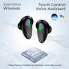 pTron Bassbuds B21 TWS Earbuds with Bluetooth 5.2, Immersive Sound, Stereo Calls, 24Hrs Playtime, In-Ear Wireless Headphones, Lightweight, Touch Control, Voice Assistance & IPX4 (Black)