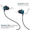 pTron Boom Buddy in-Ear Wired Earphones with Mic, Type-C Audio Connector, Immersive Stereo Sound with Deep Bass, 14mm Large Dynamic Drivers & 1.2M Nylon Braided Cable (Blue/Black)