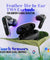 pTron Bassbuds Air In-Ear TWS Earbuds with 13mm Driver for Immersive Sound, 32Hrs Playtime, Clear Calls, Bluetooth V5.1, Touch Control, TypeC Fast Charging, Voice Assist & IPX4 Water Resistant (Black)