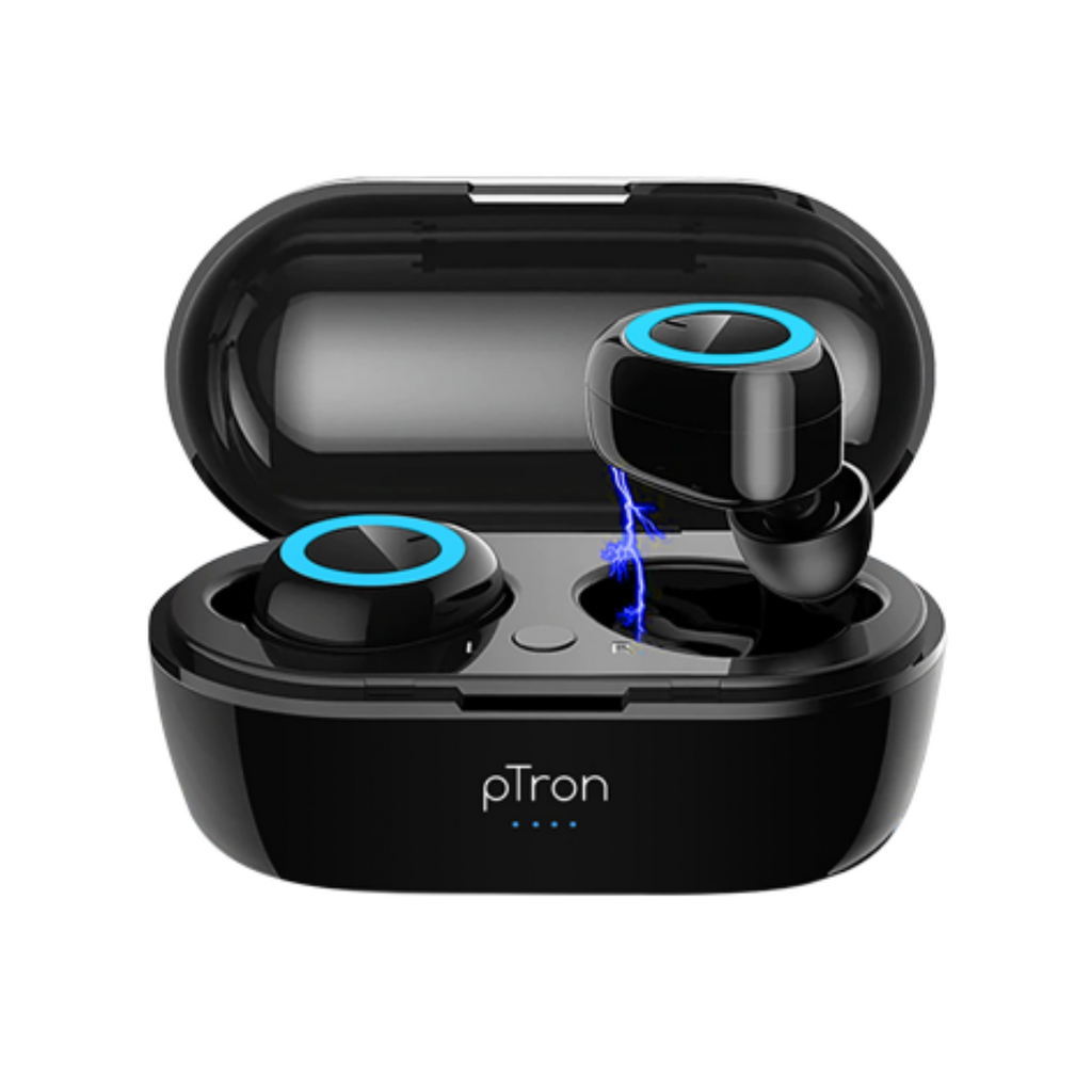 pTron Bassbuds in Ear True Wireless Bluetooth Headphones TWS with Mi pTron India