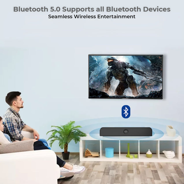 pTron Musicbot Evo with 10Hrs Playtime, Punchy Bass & Aux Port 10 W Bluetooth Soundbar  (Black)