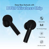 pTron Basspods 882 Bluetooth 5.1 Wireless Headphones (TWS) with Deep Bass Audio & 12Hrs Total Playtime with Case (Black)