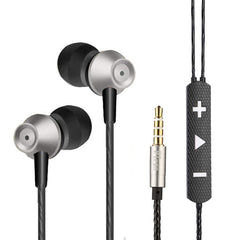 PTron HBE9 Headphone Stereo In Ear Earphone With 3.5mm Jack For All Smartphones (silver)
