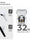pTron Bassbuds Nyx in-Ear Wireless Headphone with 32Hrs Playtime, Immersive Audio, BT5.1, Stereo Calls, Touch Control TWS Earbuds, Digital Case & Type-C Fast Charging (White/Black)