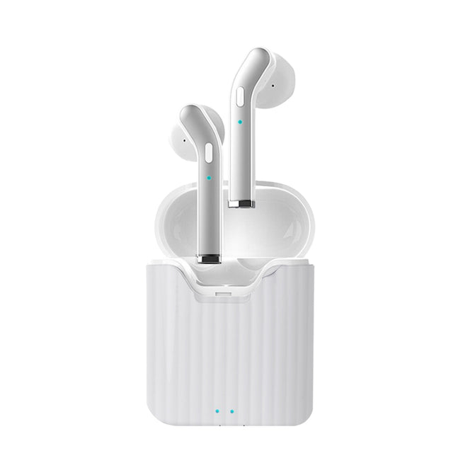 pTron Bassbuds Classic True Wireless Stereo Earbuds, 12Hrs Playback with Case & Mic - (White)
