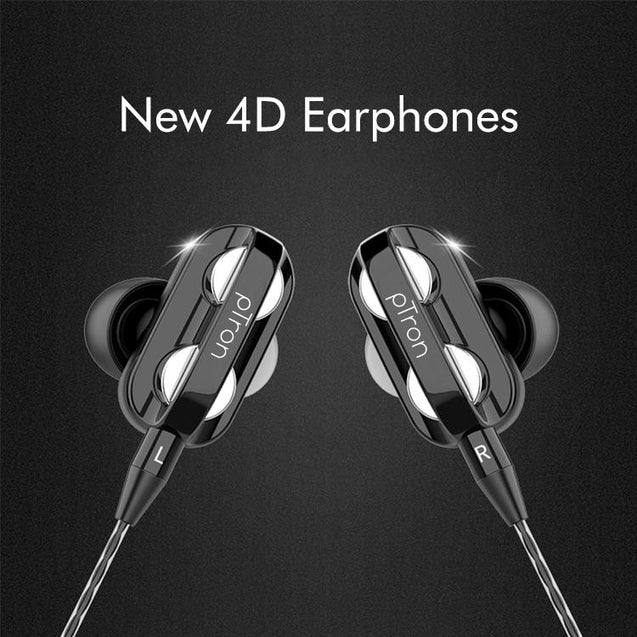 Buy Refurbished - PTron HBE6 Earphone Metal Bass Headphone With Mic ,Get pTron Boom Pro 4D In-Ear Wired Earphones with Mic