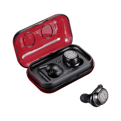 PTron Spunk Bluetooth Headphones Tws Mini Earbuds With Powercase For All Smartphones (Black)