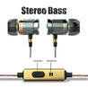 PTron Aristo In-ear Headphone with Noise Cancellation for All Smartphones (Gold)