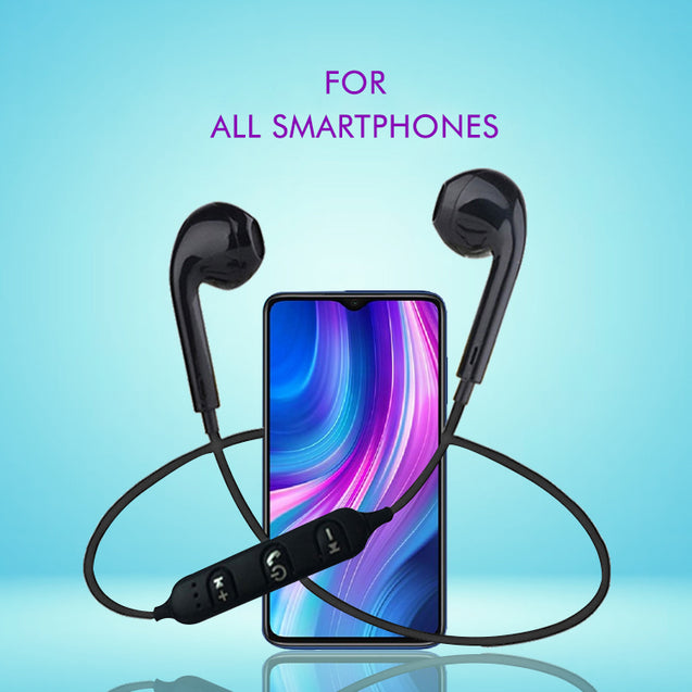 PTron Avento Bluetooth Headphones In-Ear Wireless Headset For All Smartphones (Black)