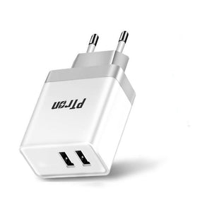 PTron Volta 3.1A Dual USB Slot Fast Charging Travel Adapter for All Smartphones (White)