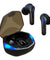 pTron Basspods 681 with Dedicated Gaming Mode, 50ms Low Latency, True Wireless Bluetooth 5.1 Headphone, 40Hrs Playback, Deep Bass, Clear Calls, Touch Control TWS Earbuds & Type-C Fast Charging (Black)