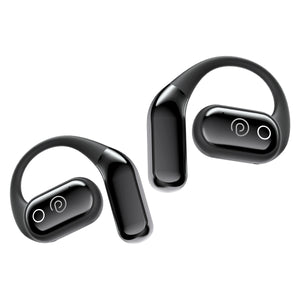 pTron Zenbuds Evo X2 Pro Open Ear Wireless Earbuds, SafeBeats Design, 4 QuadPro Mics with ENC Calls, 60H Playtime, Wraparound Audio, BT5.3 Headphones, Touch Control & Type C Fast Charging (Jet Black)