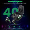 pTron Bassbuds B51 Gaming In-Ear TWS Earbuds, 50ms Low Gaming Latency, 40H Playtime, Dual Mic with ENC for Clear Calls, Bluetooth 5.1, Deep Bass & IPX4 (Black)