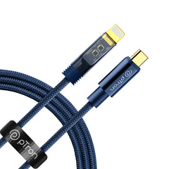 pTron Pace 30W Type-C to iOS Cable 1M (Blue)