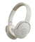 pTron Studio w/ 60Hrs Playtime, Wireless Over-Ear Headphones with HD Mic, Immersive Sound, 40mm Drivers, Bluetooth V5.4, Dual-Device Pairing, 3.5mm Aux Port, TF Card Slot & Type-C Fast Charging (Beige)