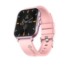 pTron Reflect Callz Smartwatch with Bluetooth Calling, 4.6 cm Full Touch Display, 600 NITS, Digital Crown, 100+ Watch Faces, HR, SpO2, Sports Mode, 5 Days Battery Life & IP68 (Pink)